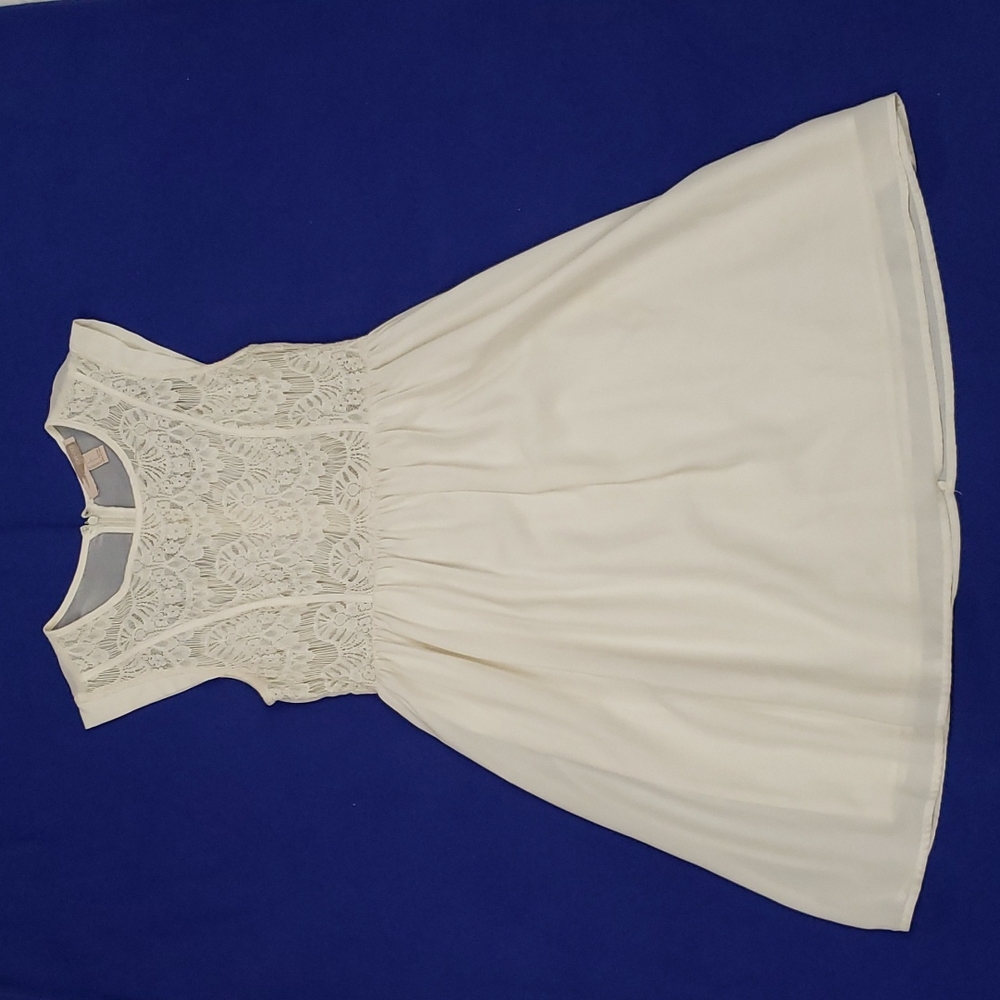 Ivory Lace Skater Dress